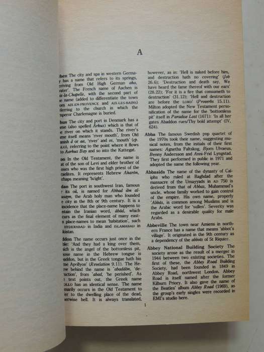 Brewer's Dictionary Of Names: People & Places & Things - Adrian Room