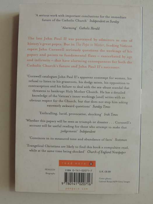 The Pope In Winter: The Dark Face Of John Paul II's Papacy - John Cornwell
