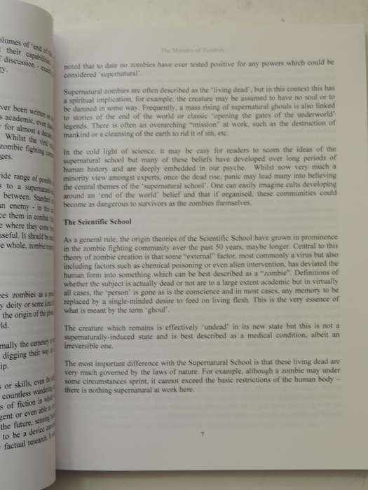 Ministry of Zombies - The Official Zombie Handbook (UK) - Saen T Page