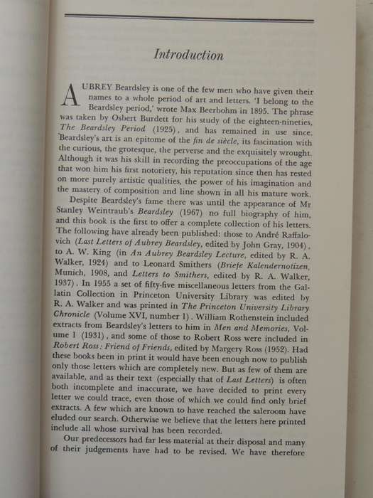 The Letters of Aubrey Beardsley - Henry Maas, JL Duncan