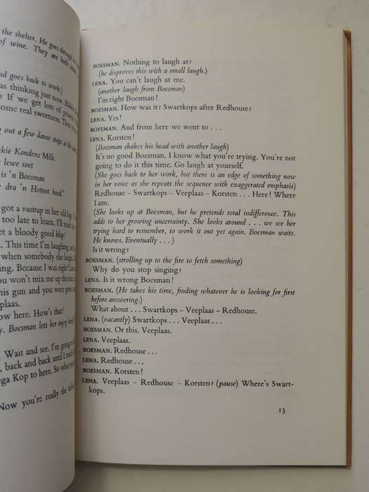 Boesman And Lena - Athol Fugard     (1st Edition 1969)