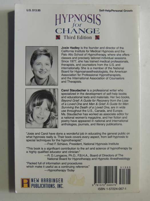 Hypnosis For Change- Josie Hadley & Carol Staudacher