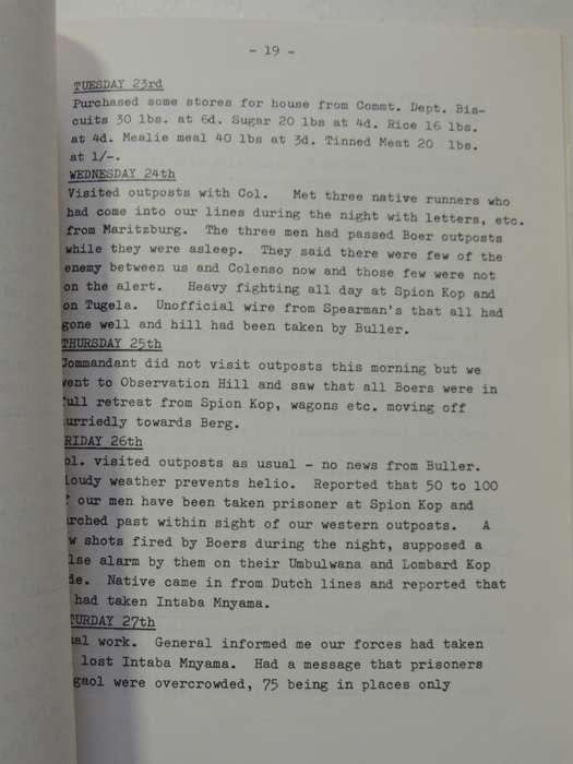 Diary Of The Siege Of Ladysmith 6 Vols: The Ladysmith Historical Society - various