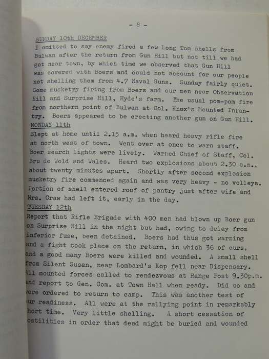 Diary Of The Siege Of Ladysmith 6 Vols: The Ladysmith Historical Society - various