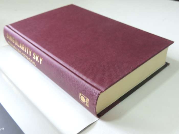 Singularity Sky - Charles Stross  1st British Ed 2004, Author's 1st Novel Hard Cover  First Edition