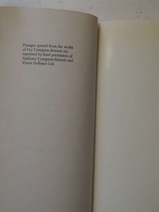 Ivy Compton-Burnett: A Memoir - Cicely Greig   Signed Limited Edition 7/100