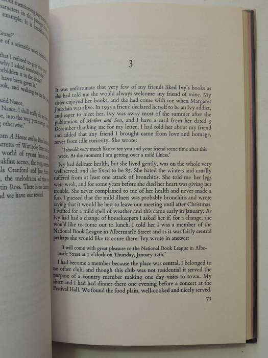 Ivy Compton-Burnett: A Memoir - Cicely Greig   Signed Limited Edition 7/100