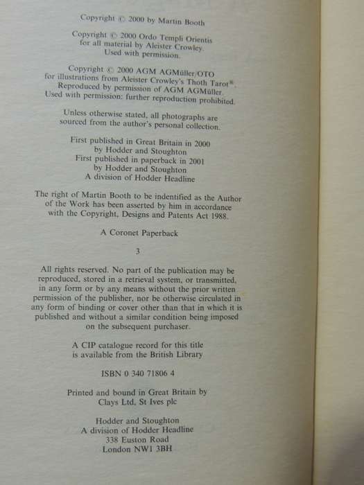 A Magik Life: A Biography Of Aleister Crowley - Martin Booth