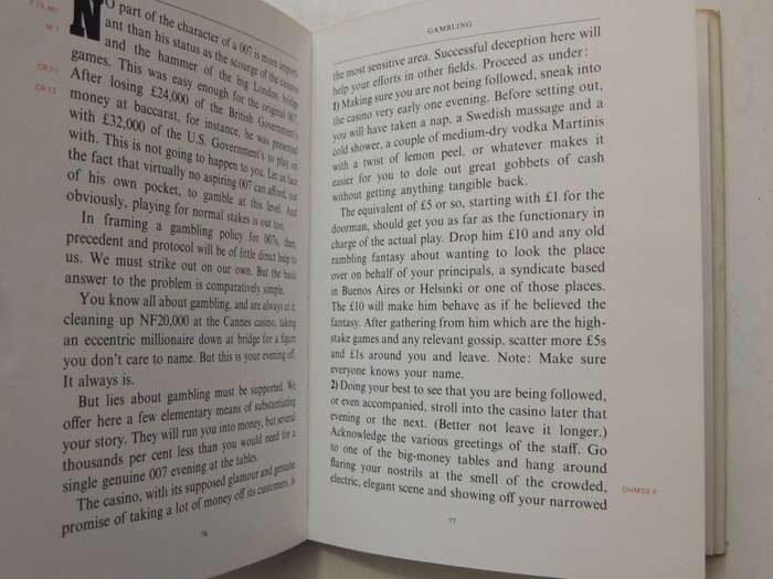 The Book Of Bond Or Every Man His Own 007 (As Is - The Back Of The Reversible Dust Jacket Has Been B