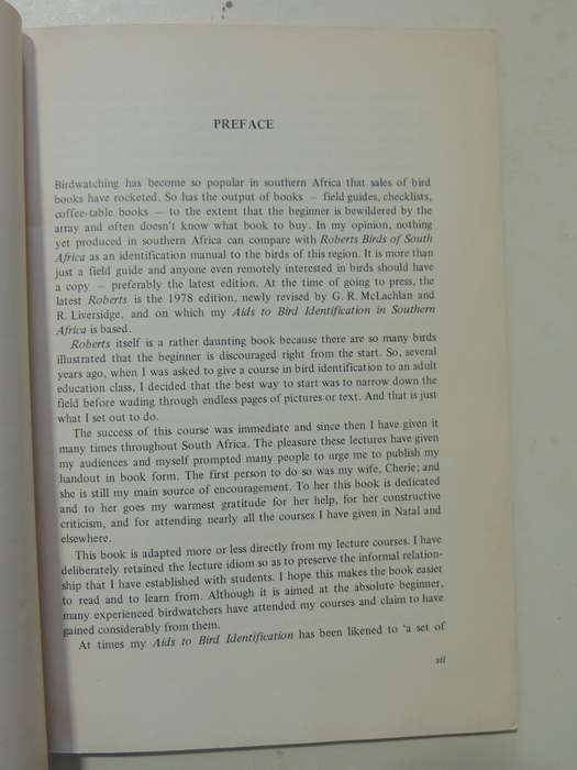 Aids To Bird Identification In Southern Africa - Gordon Maclean