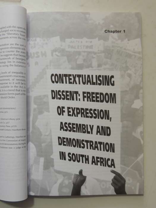The Right To Dissent: Freedom Of Expression, Assembly And Demonstration In South Africa ed Simon Kim