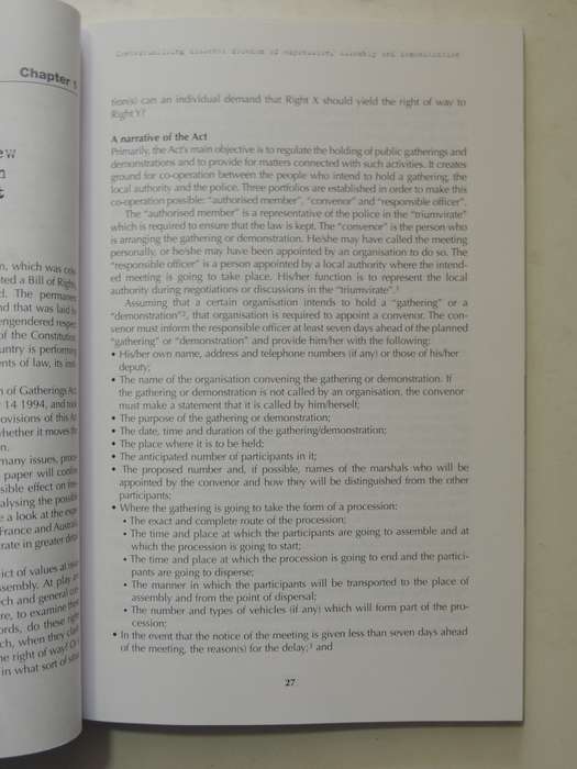 The Right To Dissent: Freedom Of Expression, Assembly And Demonstration In South Africa ed Simon Kim