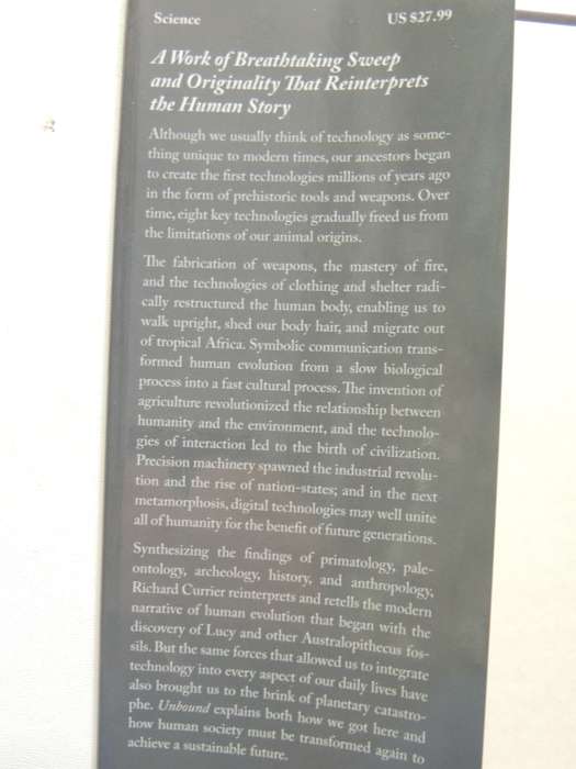 Unbound: How Eight Technologies Made Us Human,Transformed Society & Brought Our World.... R Currier