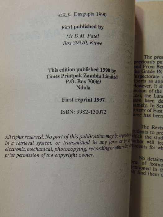In Search Of The Central African Past - K.K. Dasgupta