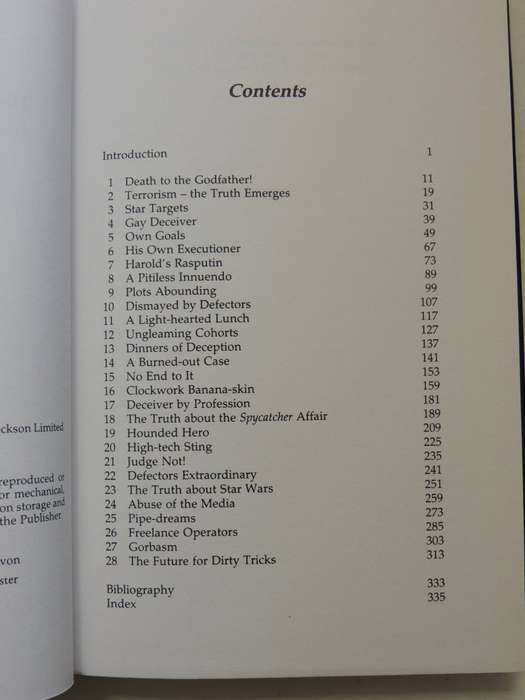 The Truth About Dirty Tricks: From Harold Wilson To Margaret Thatcher - Chapman Pincher