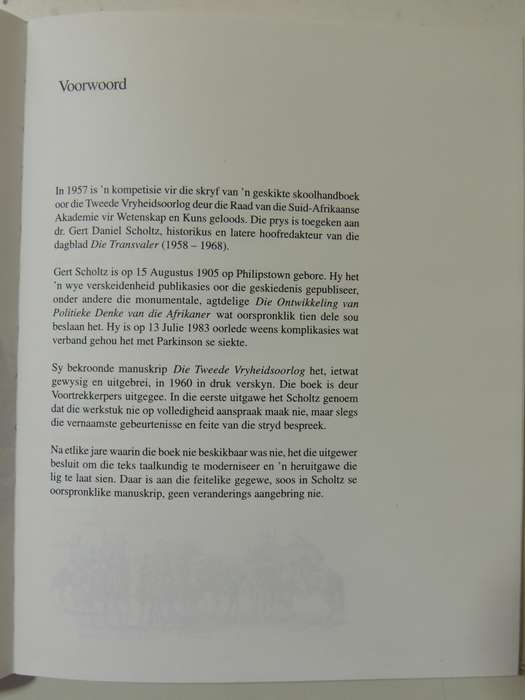 Die Tweede Vryheidsoorlog 1899-1902 - G.D. Scholtz