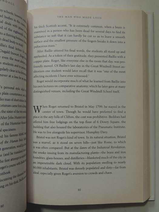 The Man Who Made Lists: Love, Death, Madness And The Creation Of Roget's Thesaurus - Joshua Kendal