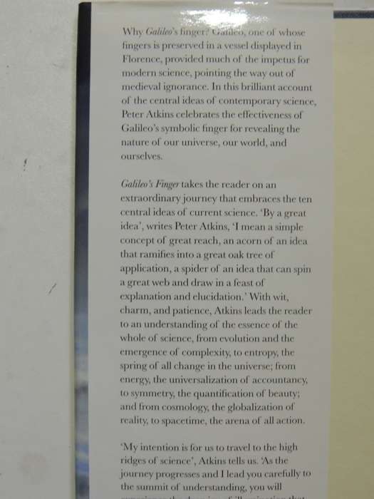 Galileo's Finger: The Ten Great Ideas Of Science - Peter Atkins