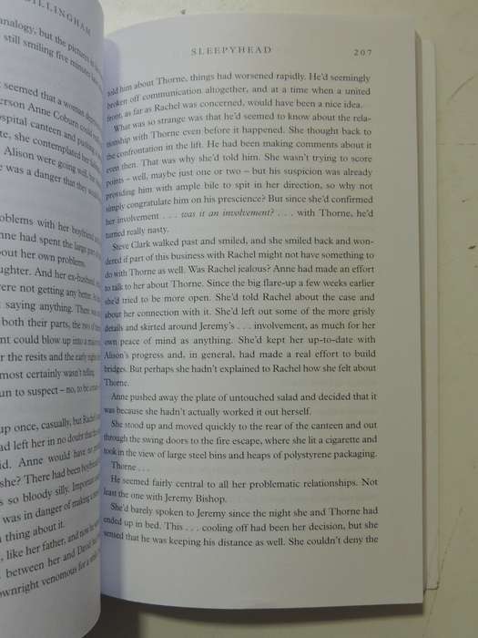 Sleepy Head - Mark Billingham     FIRST NOVEL, UNCORRECTED PROOF