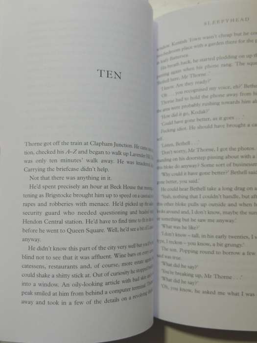 Sleepy Head - Mark Billingham     FIRST NOVEL, UNCORRECTED PROOF