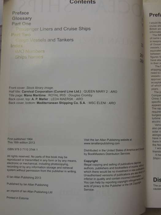 Ocean Ships  - Allan Ryszka-Onions     16th Edition