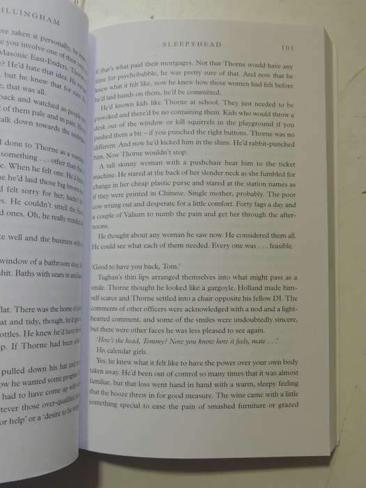 Sleepy Head - Mark Billingham     FIRST NOVEL, UNCORRECTED PROOF