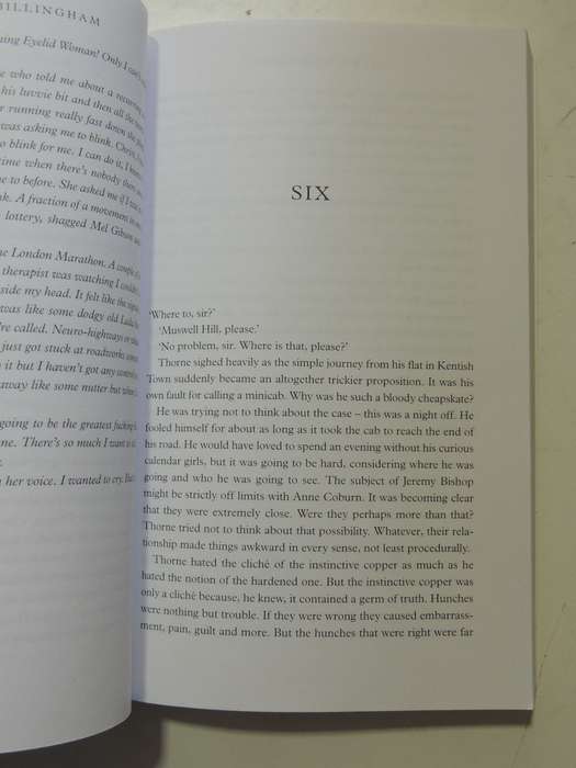 Sleepy Head - Mark Billingham     FIRST NOVEL, UNCORRECTED PROOF
