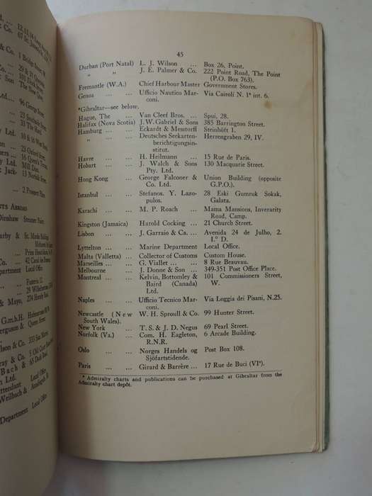 British Admirality Charts And Other Hydrographic Publications - Their Use And Corrections