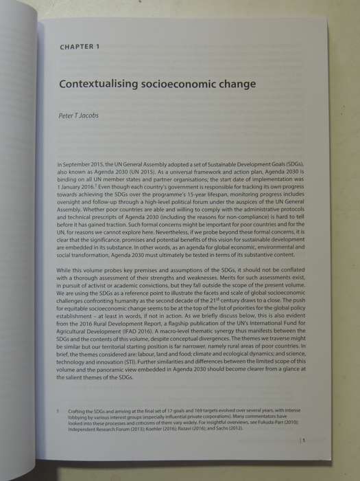 Equitable Rural Socioeconomic Change: Land, Climate Dynamics, Technological Innovation ed Peter Ja