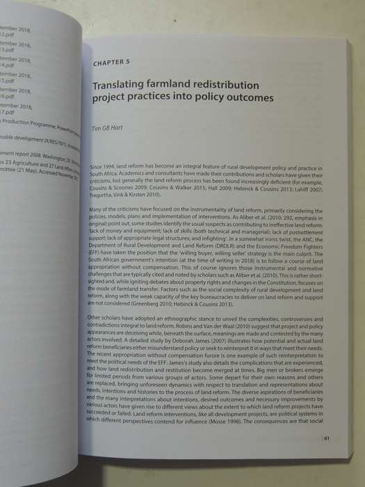 Equitable Rural Socioeconomic Change: Land, Climate Dynamics, Technological Innovation ed Peter Ja
