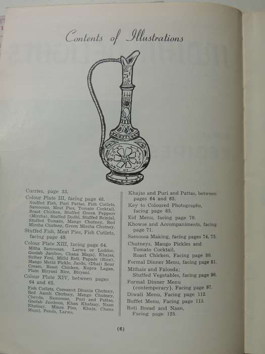 Indian Delights, A Book of Recipes by the Women's Cultural Gr - Ed Zuleikha Mayat  2nd Impr APR 1961