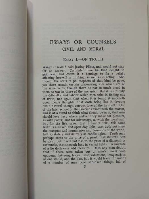 Complete Essays - Francis Bacon