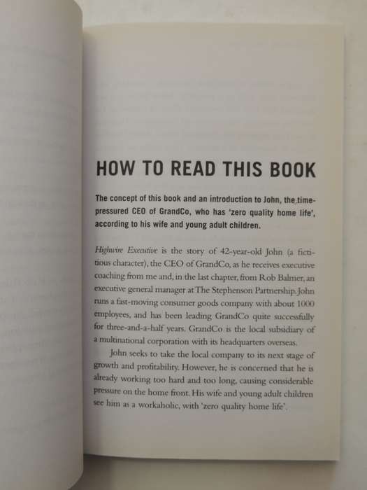 Highwire Executive: Top Coaching Secrets To Transform Your Work And Home Life - Peter Stephenson