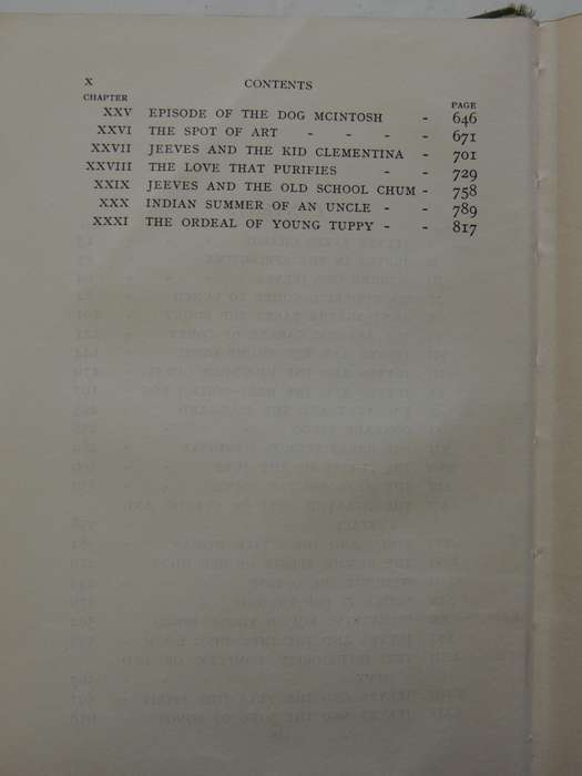 Jeeves Omnibus  - P.G. Wodehouse   1st Edition 1931