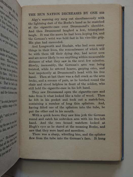 Bull-Dog Drummond  -  "Sapper" Cyril McNeile     1st Edition 1920