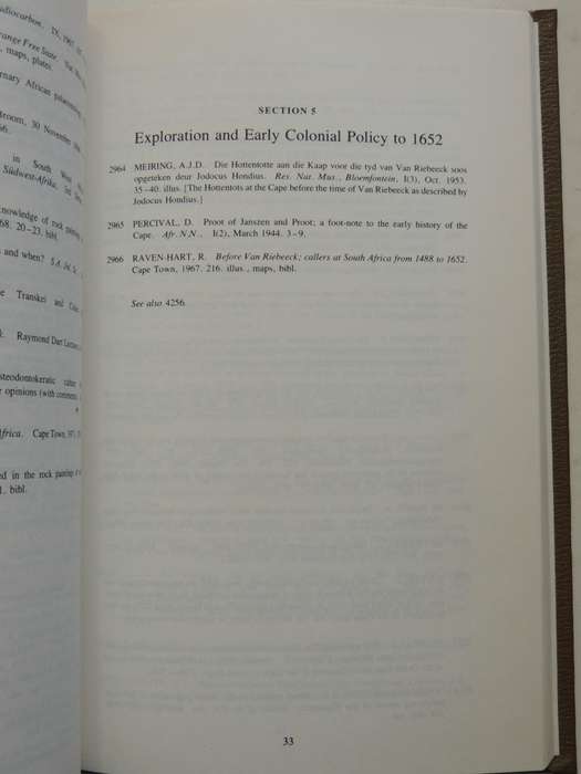 Supplement to a Select Bibliography of South African History: A Guide for Historical Researched C.F