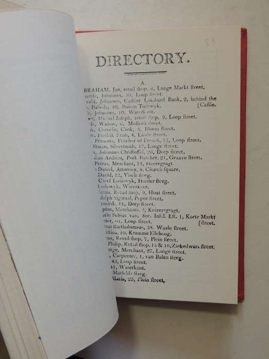 The African Court Calendar For MDCCCX (1810) Under The Sanction Of Government -compiled by Geo. Ross
