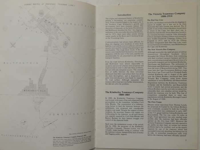 Kimberley Tramways: A history of Kimberley's Tramways 1887-1985- Richard Sabatini