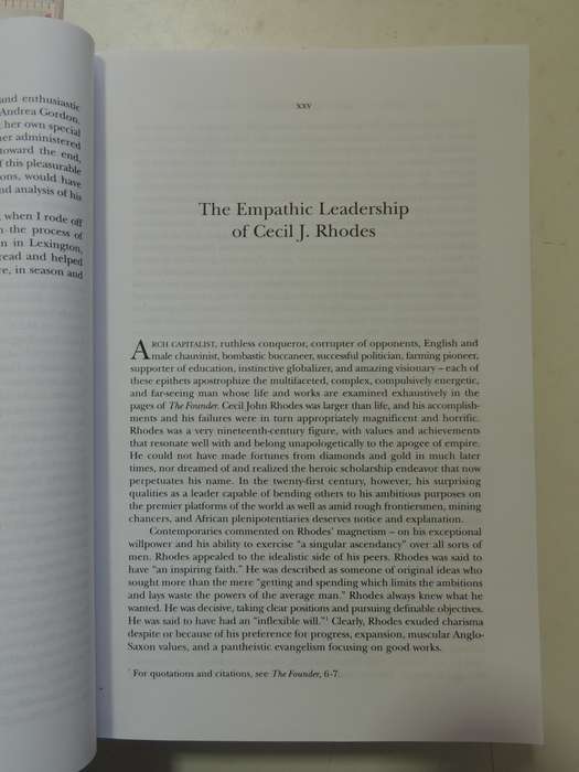 The Founder - Cecil Rhodes and the Pursuit of Power - Robert I Rotberg