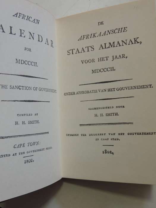 African Kalendar For MDCCII (1802) Under The Sanction Of Governmentcomplied by H.H. Smith