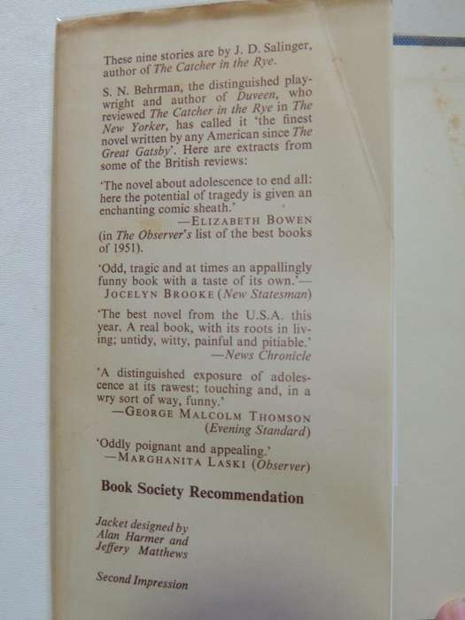 For Esme - With Love & Squalor And Other Stories - J.D. Salinger    2nd Impression July 1953