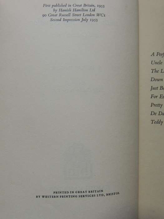 For Esme - With Love & Squalor And Other Stories - J.D. Salinger    2nd Impression July 1953
