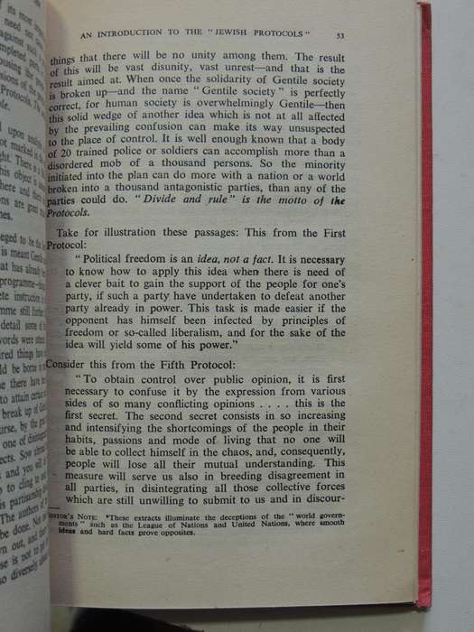 The International Jew (Henry Ford) - ed G.F. Green    Scarce  1949