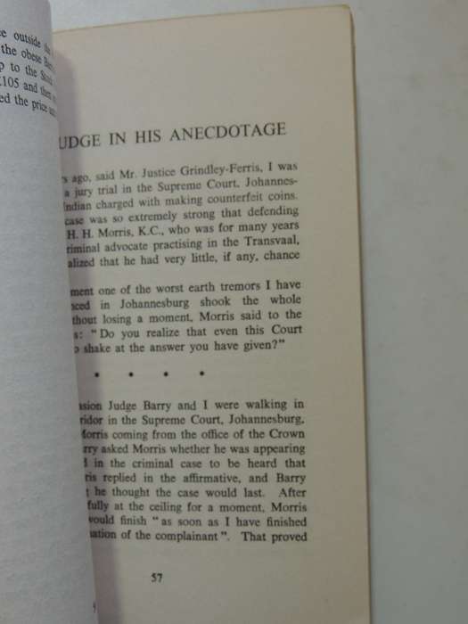 In My AnecdotageH.H. Morris, Q.C.  Scrce