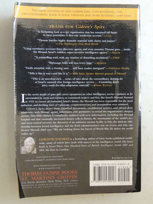Gideon's Spies - The Secret History of the Mossad - Gordon Thomas