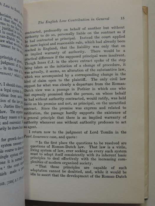 The Contribution of English Law to South African Law, and the Rule Law in South Africa OD Schreiner