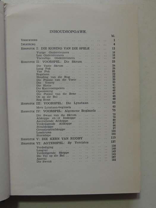 Die Grondbeginsels Van Rugby - Danie Craven   Scarce 1948
