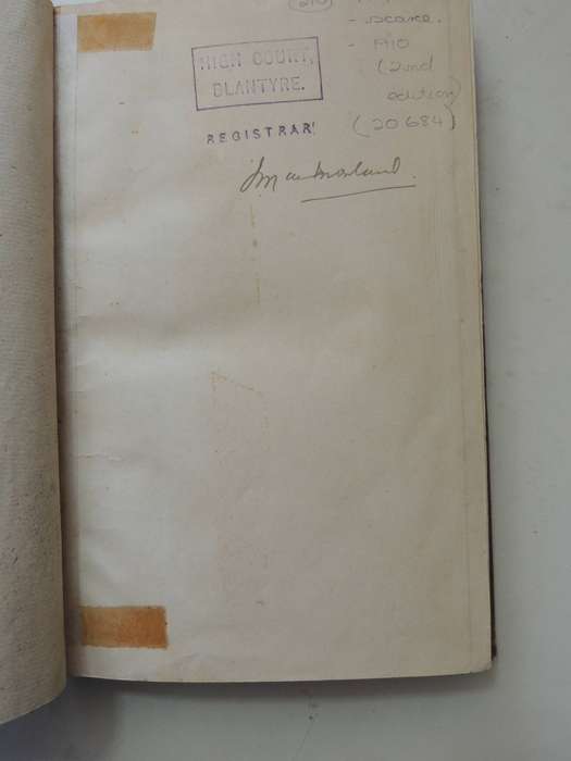 The Handbook Of Nyasaland Comprising Historical, Statistical And General Information Concerning The