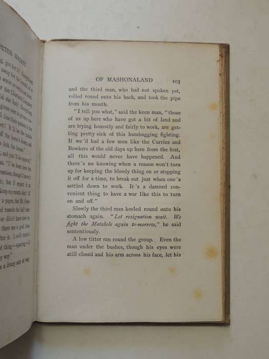 Trooper Peter Halket Of Mashonaland  - Olive Schreiner   (1st Edition 1897)