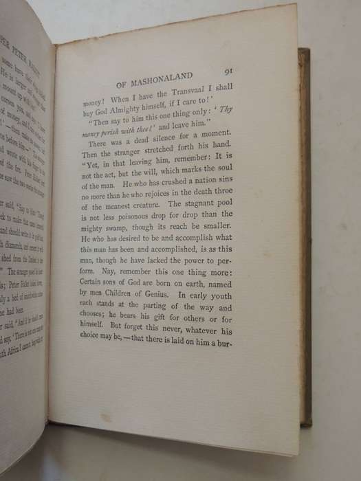 Trooper Peter Halket Of Mashonaland  - Olive Schreiner   (1st Edition 1897)